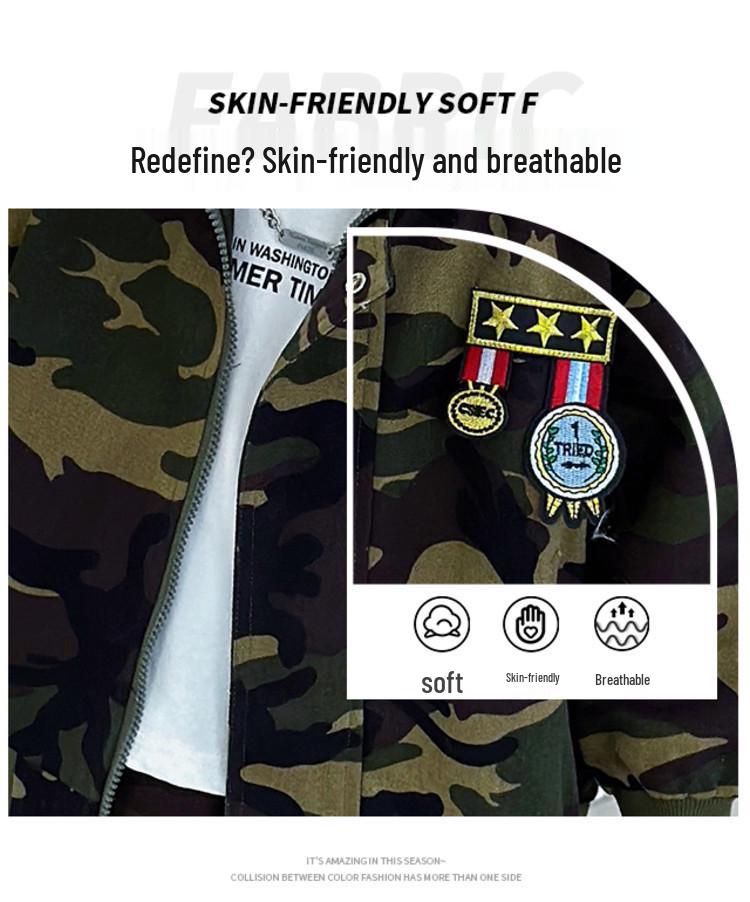 Boys' Camouflage Soldier Set with Fleece Padding - Autumn/Winter Edition, Special Forces Thickened Police Uniform