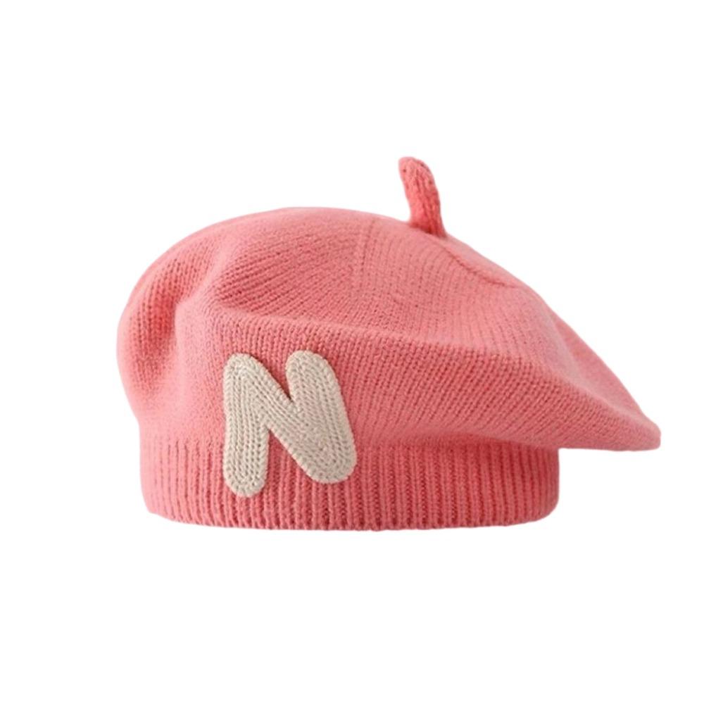 Multiple Colors Children Beanies Knitted Kids Cap Baby Wear Woolen Knitted Hats розовый