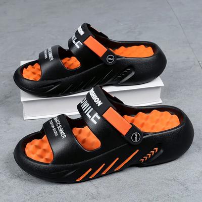 Fashion Summer Rubber Sandals Men Massage Slippers Mens Garden Shoes2025 Zuecos Hombre Cholas Man Beach Shoes Big Size 48 49