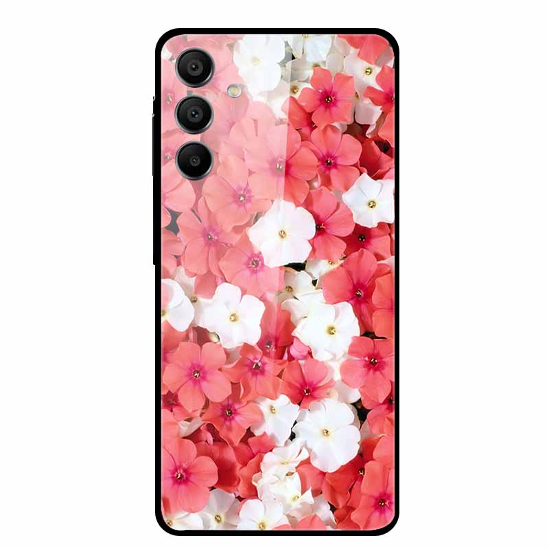 For Samsung Galaxy A16 5G Tempered Glass Case Back Cover Hard Phone Cases for SamsungA16 6.7" Fundas Fashion Protector New Coque