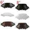 8inch Windscreen Motorcycle 6" Windshield Wind Deflector For Harley Touring Street Glide Electra Glide Classic Ultra CVO1996-13