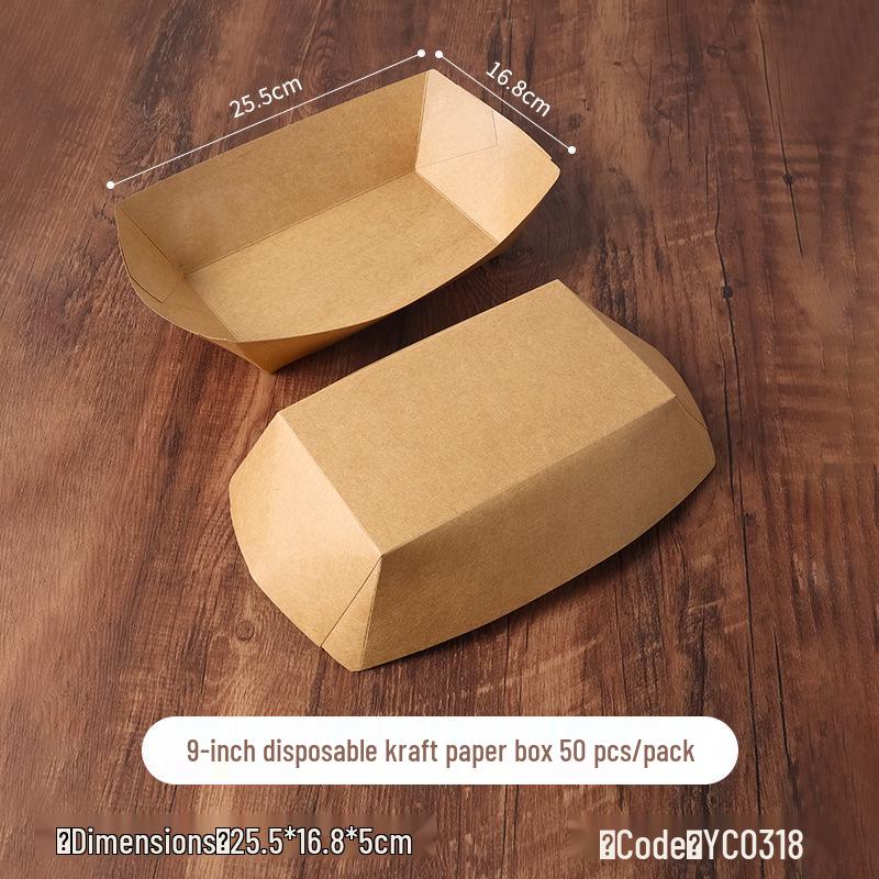 Disposable Wood Veneer Sushi Boat - Snack Plate & Dessert Dish Tableware