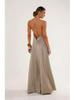 Elegant 2026 European and American Women's Open-Back Halter Beach Dress