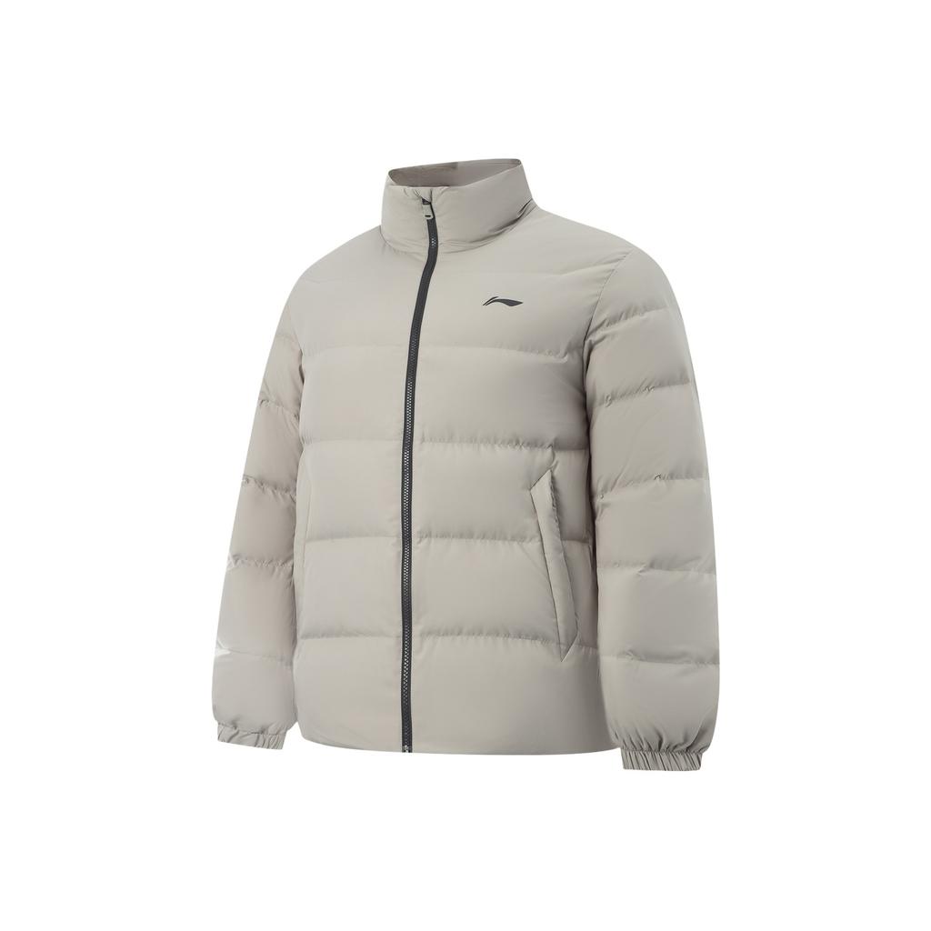 Li-Ning Windproof Water-Repellent Short Down Jacket With Stand Collar Men Jackets AYMV215-8