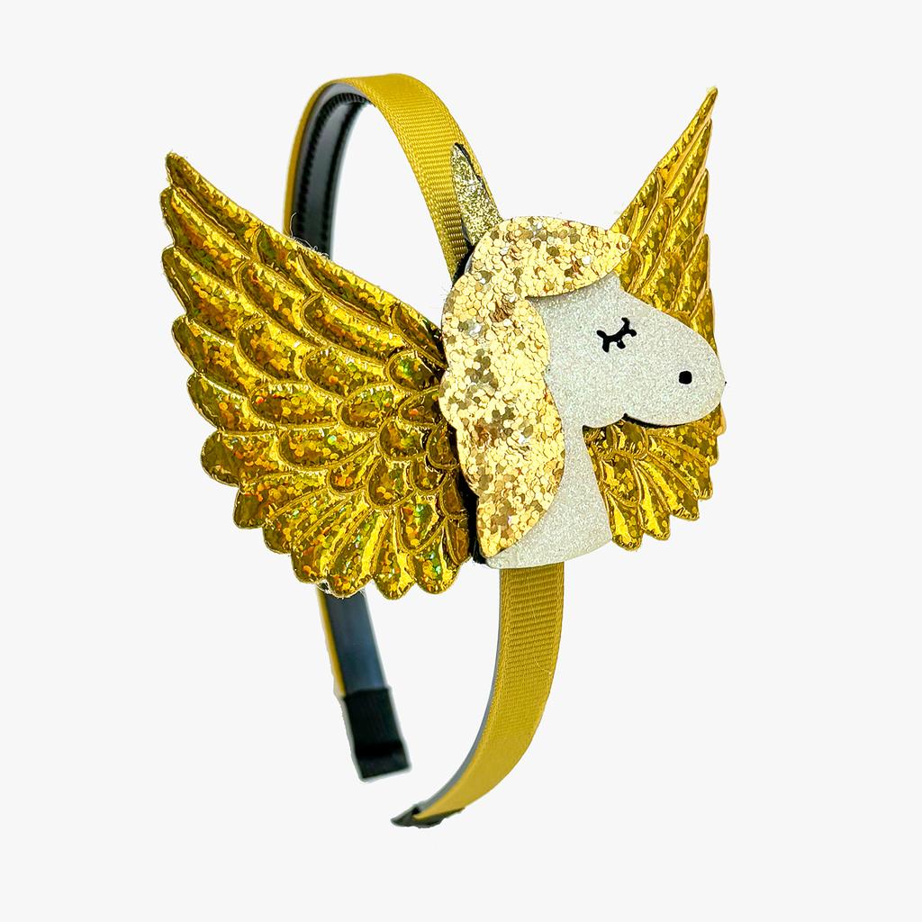Fashion Unicorn Headbands for Girls Cute Wing Sequin Unicorn Hairbands Kids Hairhoops Children Kids Girls Party Hair Accessories