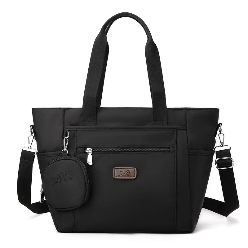 

New Casual Solid Tote Bags High Quality Simple Versatile Canvas Shoulder Bags Large Capacity Commute Women s Crossbody Bags чёрный