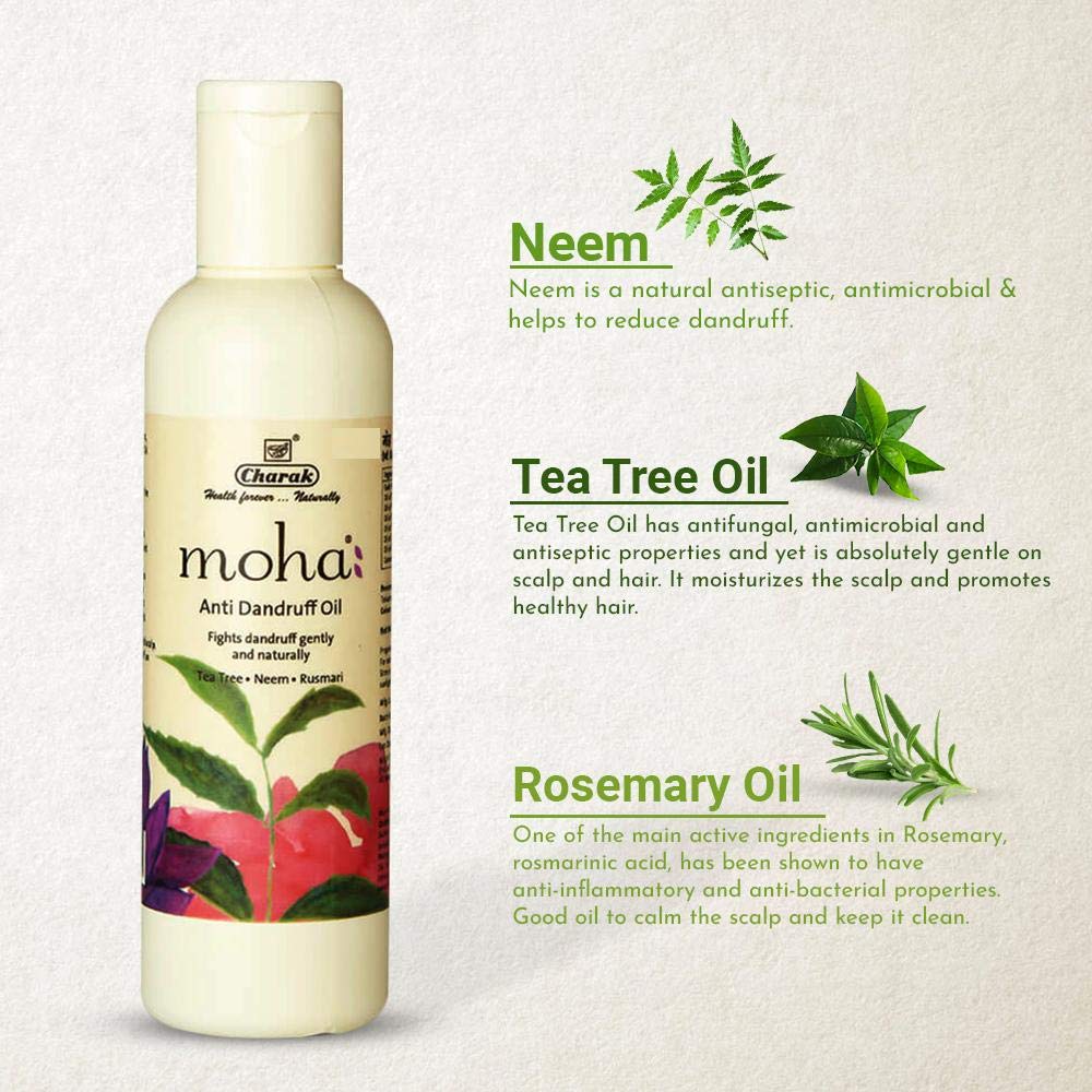 Moha Neem & Hibiscus Shampoo 200 ml x Pack Of 2 For All Hair Types With Refreshing Herbal Cleanse Daily Use Unisex Care