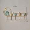 Handmade Hanging Key Holder INS Iron Art Coat Hanger Metal Storage Rack  Room Decorative