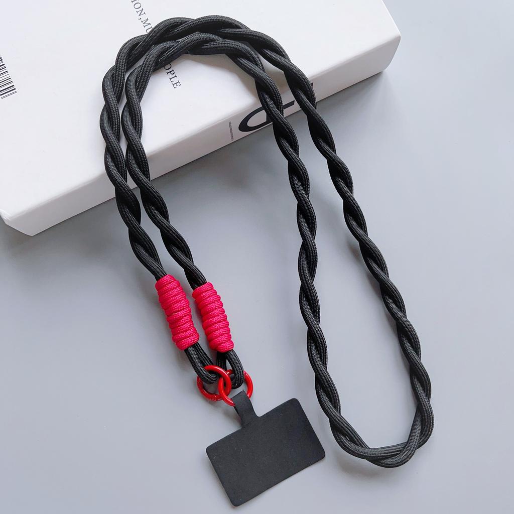 Personalized Trend Mobile Phone Universal Lanyard Diagonal Span Long Rope Color Strap Rope Fashion Safety Anti-Loss Rope