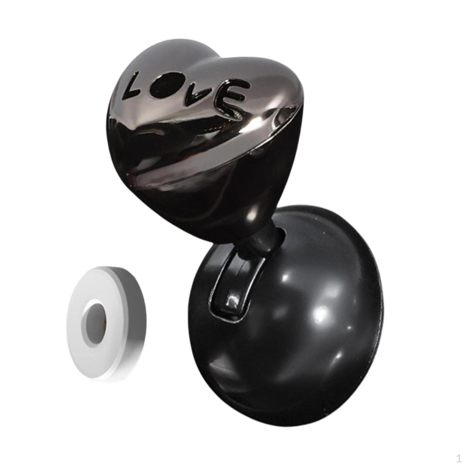 

Car Button with Rocker Lever Heart Shaped Decorative Metal Starter Cover Joystick Engine Start/stop