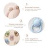 Baby Toys Silicone Teether Food Grade Rattle Toys Baby 0-12 Months Sensory Toys Silicone Lion Hand Bell Silicone Teething Rattle