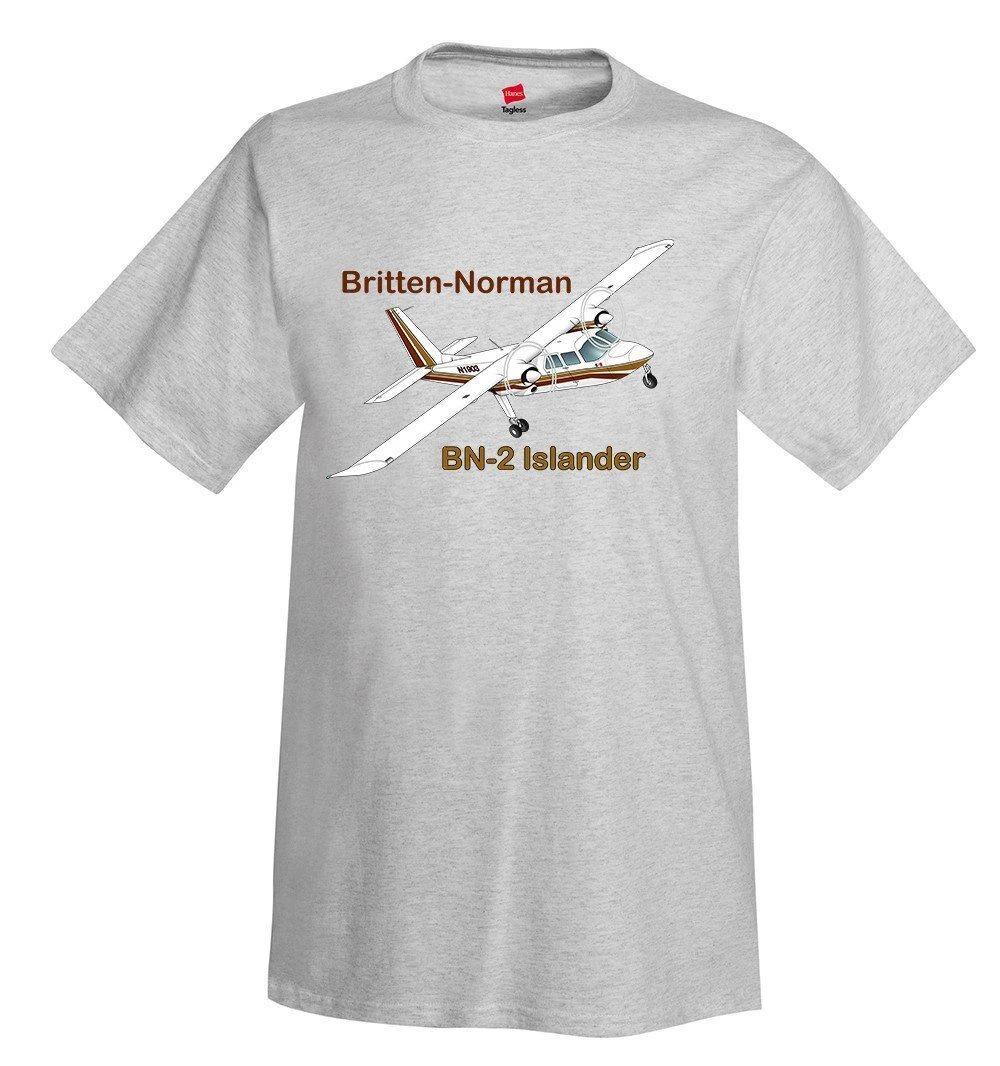 Britten-Norman BN-2 Islander Airplane T-Shirt - Personalized with Your N# XL
