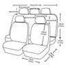 readygohigh Seat Covers for Kei All Set of or Headrest Front Seat Rear Seat Cushion Apron Seat Hook Universal Car for Kei Cars and Standard All Seats