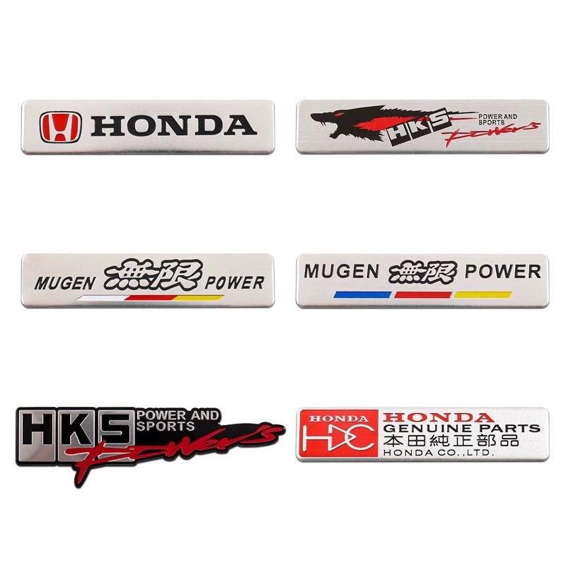 CPR1 Honda Aluminum Car Body Fender Trunk Decal Badge for Civic FIT Accord CRV CRZ CRX HRV Odyssey City B-Series D-Series H-Series Rs