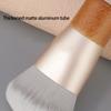 Compact Travel Friendly Makeup Brush With Ergonomic Round Tip Blending Buffing Concealer Brush For Full Face Coverage