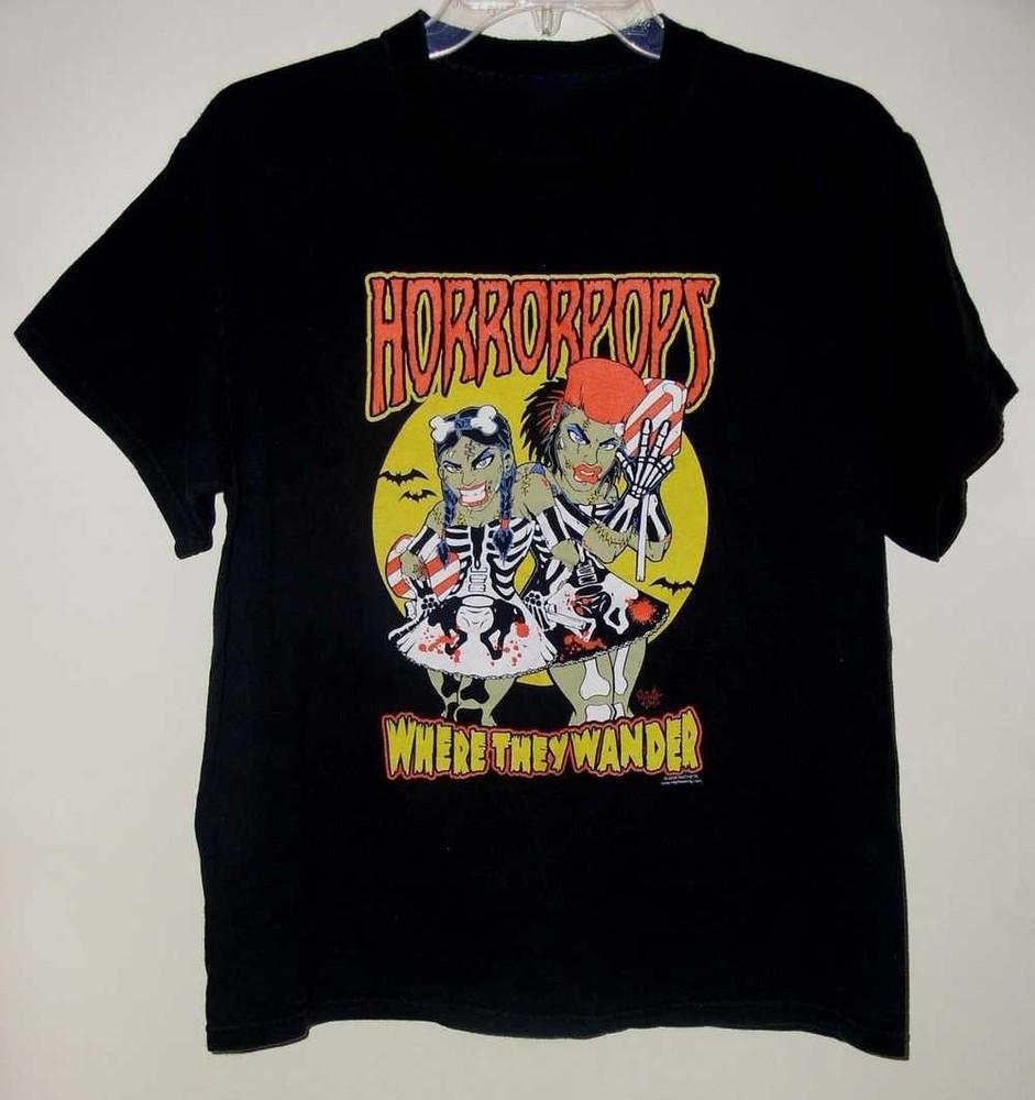 Концерт Horrorpops 2005 Мачете Датский Панк Футболка Все размеры от S до 5XL UR443 Унисекс Футболка L