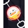 New Cute Whistle Ball Colorful Light Up Spinning Toy For Kids Eye Coordination Fun