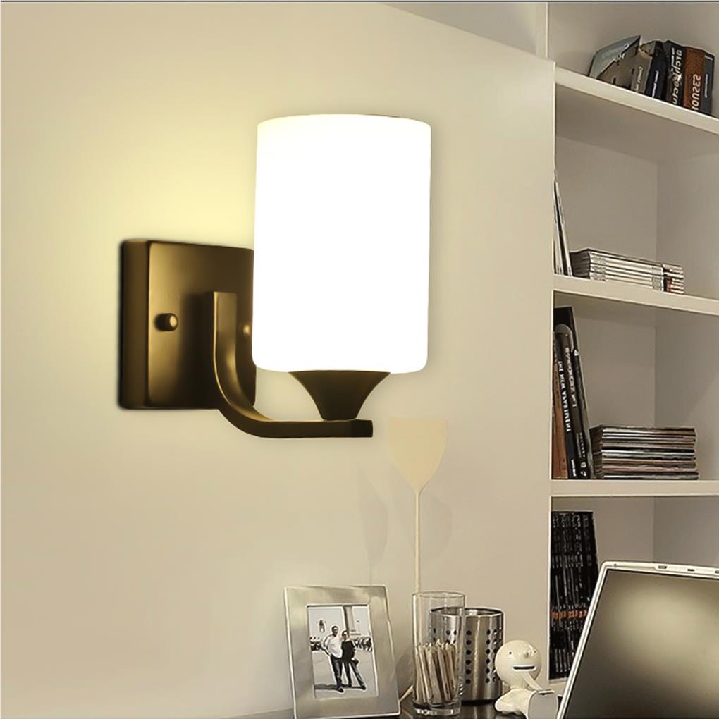 Bedside Wall Lamp E27 Aisle Light Without Bulb Passage Dimmable Lantern ple Style Bedroom Living Room Coffee Bar Studio