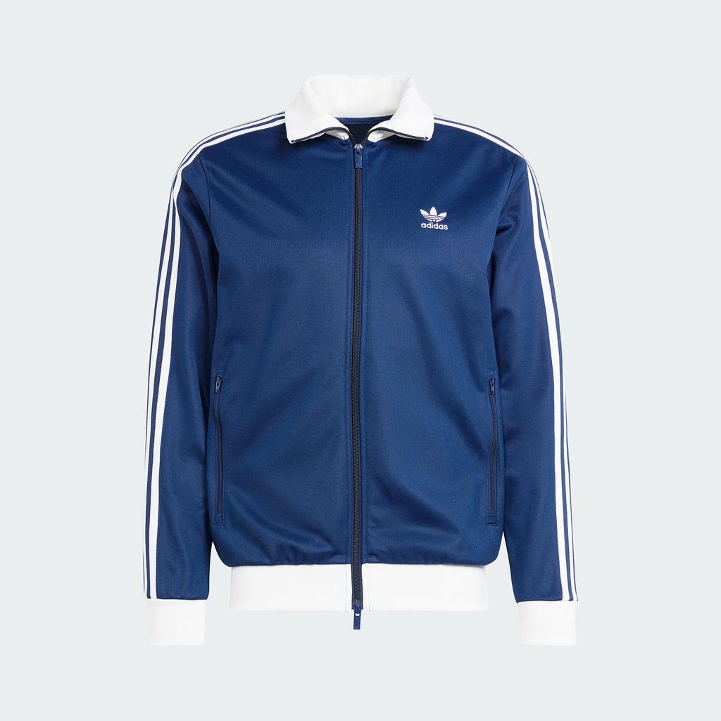 Adidas genuine clover men's retro stand up collar sports slim fit jacket IP0418