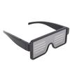 Dynamic LED Glowing Glasses USB Rechargeable Light Up Glasses White Light with Flashing Neon 11 Patterns