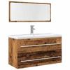 VidaXL 2 Pcs Bathroom Furniture Set Engineered Wood, Bathroom Cabinet, Bath Cabinet, Vanity Unit 856388
