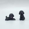 Resin Crafts Mini Animal Ornament Simulation Dog Action Figures Poodle Dog Figures  Birthday Gift