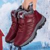 Winter men's velvet thickened large size 48 middle-aged and elderly walking large cotton shoes dad shoes non-slip snow boots mom shoes