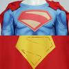 Men's Full Body Jumpsuit Costume with Cape Muscle Design for Cosplay Halloween Superhero Outfit