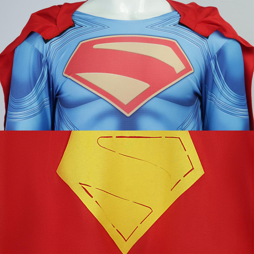Men's Full Body Jumpsuit Costume with Cape Muscle Design for Cosplay Halloween Superhero Outfit