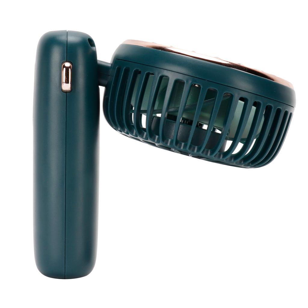 3 Gears Handheld Fan Mini Portable Table Cooler with Detachable Lanyard 4000?6000RPMGreen