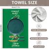 New cross-border European and American hot-selling Christmas towels Cartoon microfiber Kitchen towels Dishwashing rags