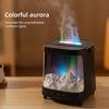 Home Flame Ultrasonic Air Humidifier with Colourful Aurora Desktop Decor Light and Remote 200ml USB Aroma Essential Oil Diffuser