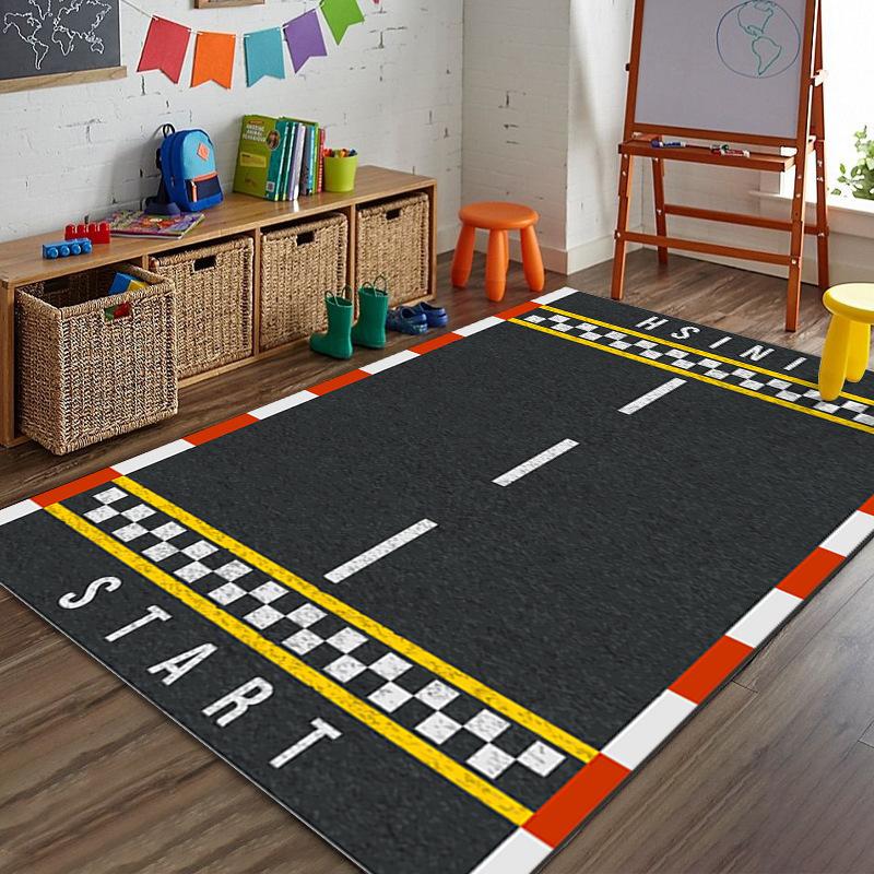 Sports track carpet is wear-resistant, slip-resistant and water-absorbent, suitable for home decoration in living rooms.