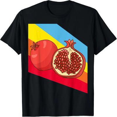 Pomegranate Fruit Food Vegan Vegetarian T-Shirt(1)