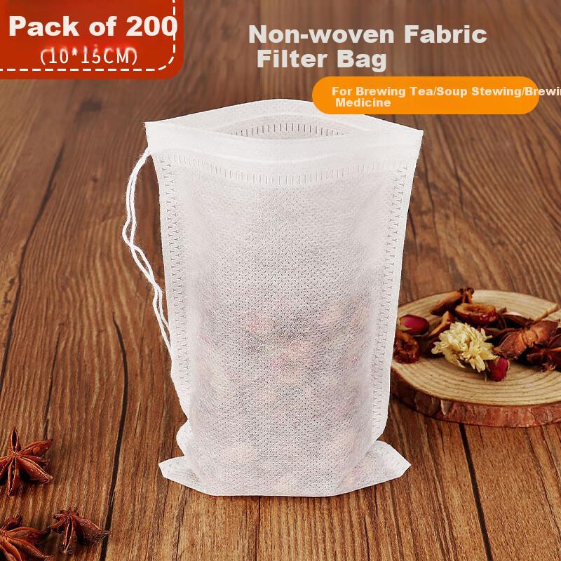 Baijie Soup Bag, Strainer Bag, Seasoning Packet, Bag, Decoction Bag, Disposable Drawstring Non-Woven Filter Bag, Tea Infuser Bag