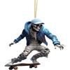 Skeleton Decorative Acrylic Car Accessory Colorful Cartoon Charm For Halloween And Holiday Decor