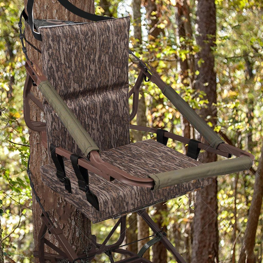 Tree Stand Seat Cushion Camouflage Oxford Cloth Anti Slip Bottom Foldable Treestand Chair Cushion for Hunting