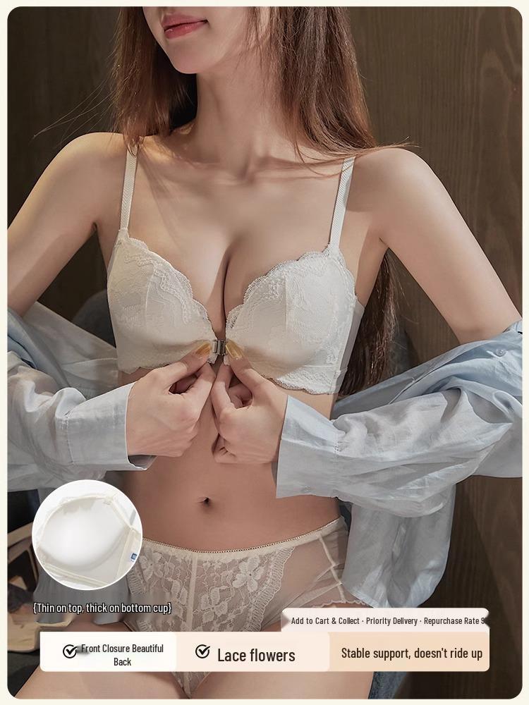 Front Closure Push-Up Bra for Small Busts - Enhancing & Lifting Design for a Sexy, Anti-Sagging Look, 2025 Model.