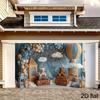 2D Teddy Bear Hot Air Balloon Backdrop for Newborn Photography