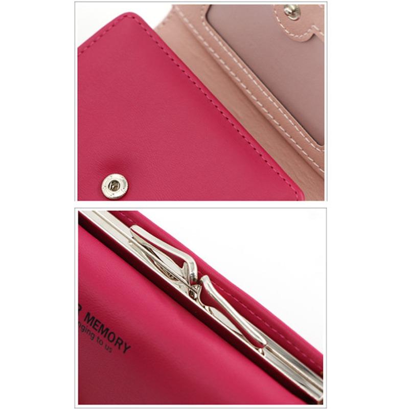 Niche design leather change bag, short 30% off card bag, money bag, printed wallet