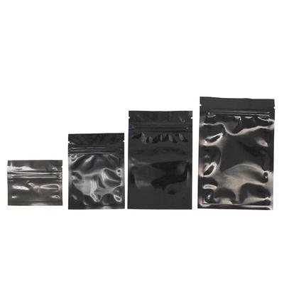 Glänzende feuchtigkeitsdichte Aluminiumfolien-Reißverschlusstaschen