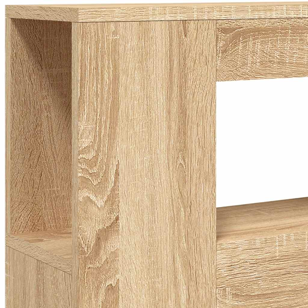 LED Headboard Sonoma Oak 100x18.5x103.5 cm Particleboard