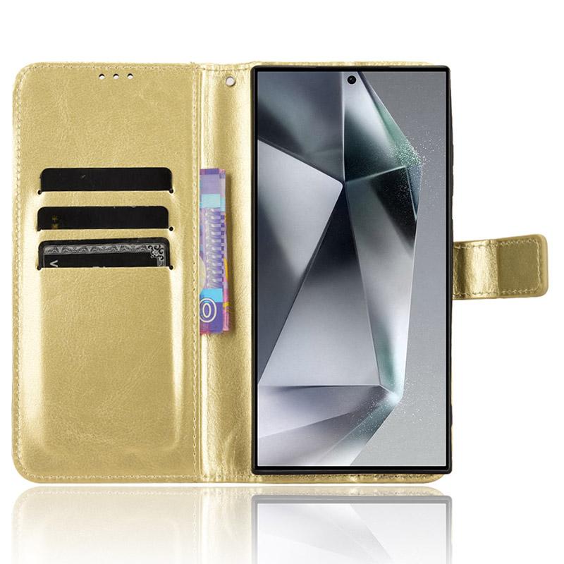 For Samsung Galaxy S24 Ultra Phone Leather Case Protective Cover with Wallet Stand