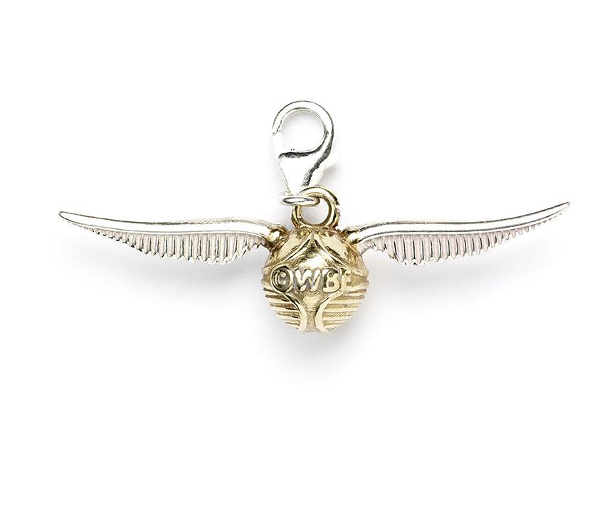 Harry Potter sterling silver Golden snitch clip on charm