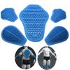 Insert Silica Gel Honeycomb Armor Back Elbow Shoulder Protector Pads For Motorcycle Riding Shirt Jacket Replacement A Set Of 5