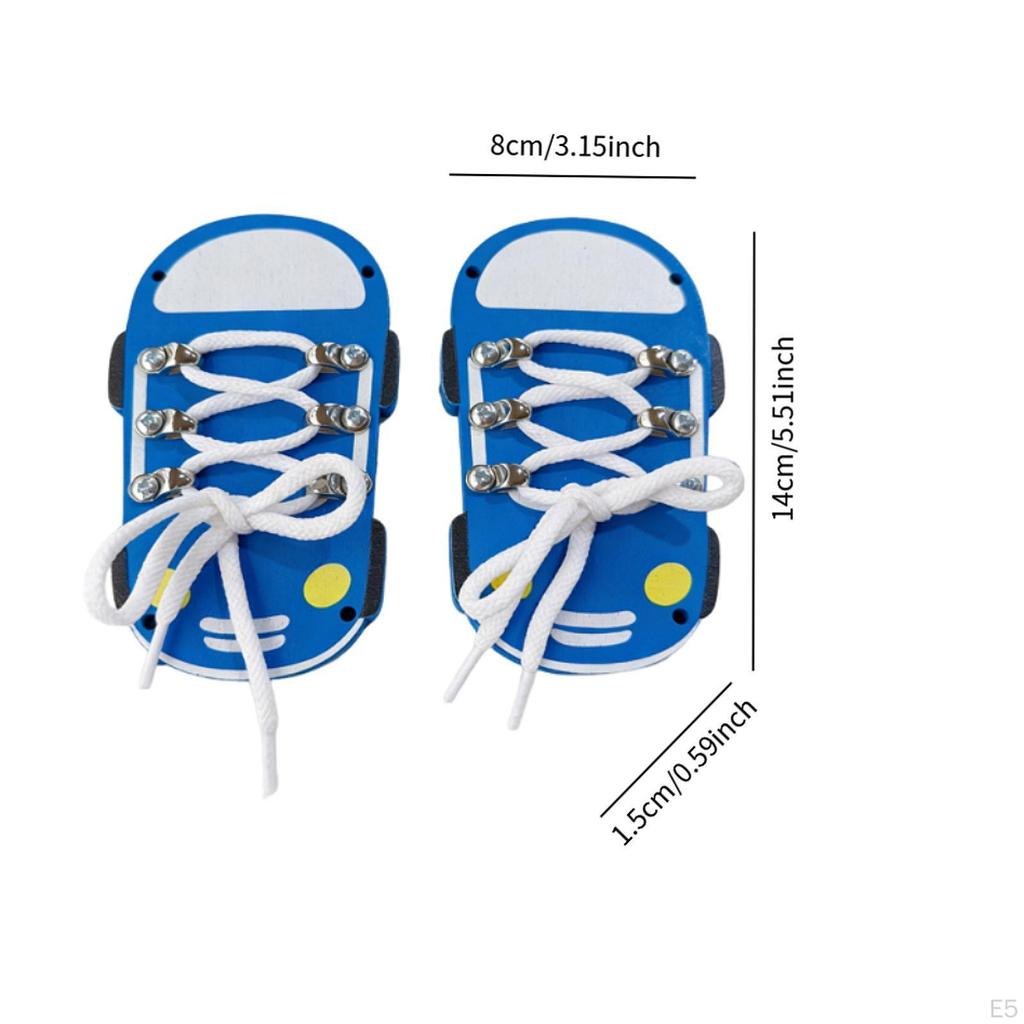 Busy Board Accessories Shoe Tie Practice Activity Developing Training Learn to Shoes Threading