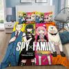Anime Spy X Family Bedding Set Kawaii Loid Forger Duvet Cover Cute Bed Set Twin Queen Size Kids Bedroom Decor