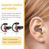 Zeadio Triple Flange Earbuds with Comfortable Silicone Earmuffs (Large Size) - Pack of 4, Black