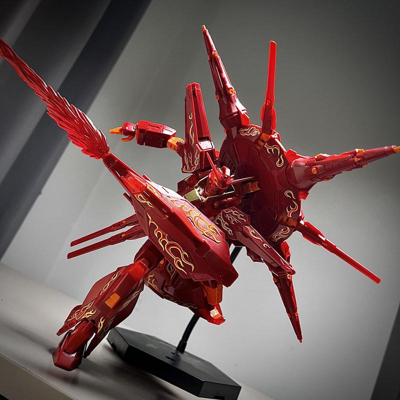 MG 1/100 Crimson Lotus Providence Mech Montage Modellbausatz Actionfiguren Schreibtischornament Puppe Junge Puzzle Spielzeug Sammlerstück Geschenk