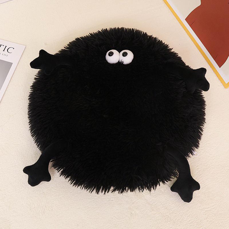 

Подушка для стула из пены с эффектом памяти «Большеглазый монстр»: Удобная подушка для долгого сидения в офисе с медленным восстановлением. 40x40 cm чёрный